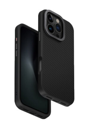 Чехол UNIQ HYBRID KEVA MAX WITH CAMERA STAND (MagSafe) для iPhone 16 Pro CARBON