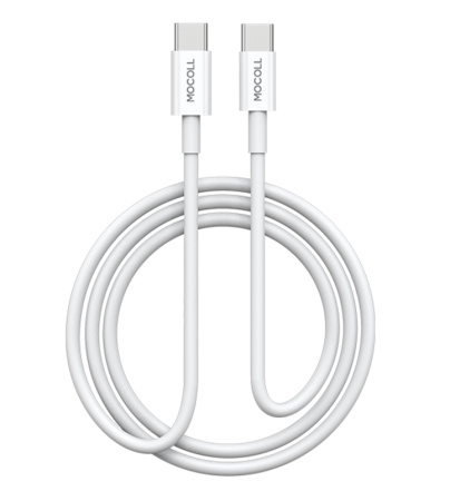 Кабель Mocoll Type-C to Type-C (Серия Alfa) White