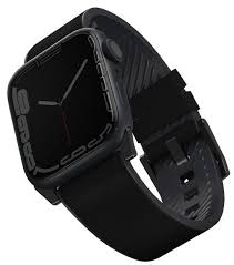 Ремень силиконовый Uniq LINUS для Apple Watch 49/45/44/42, цвет черный