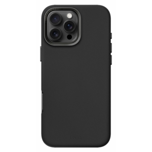 Чехол из искусственной кожи UNIQ HYBRID LYDEN (MagSafe) для iPhone 16 Pro Max BLACK