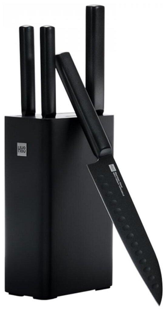 Набор металлических ножей Xiaomi HuoHuo (5 предметов) на подставке HU0076