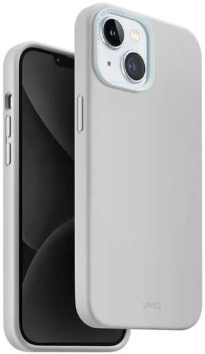 Чехол UNIQ для iPhone 15 чехол LINO Chalk Grey (Magsafe)