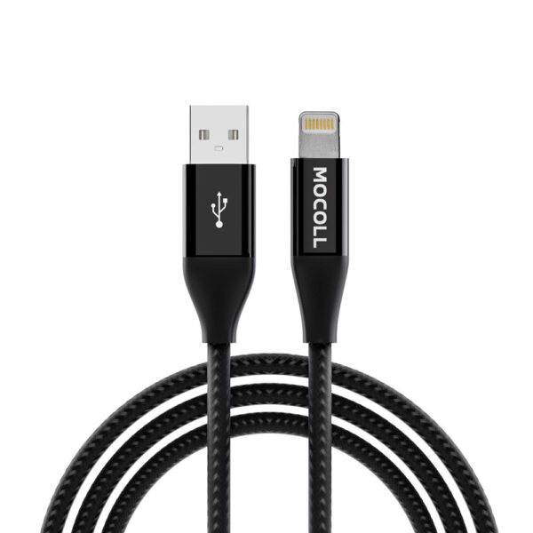 Кабель Mocoll USB-A to Lightning Black