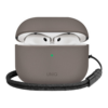 Чехол из искусственной кожи UNIQ LYDEN DS для AirPods 4 Flint Grey