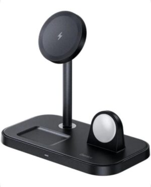 Беспроводная зарядка Benks W16 3-in-1 Infinity 15W, цвет черный (BLACK)