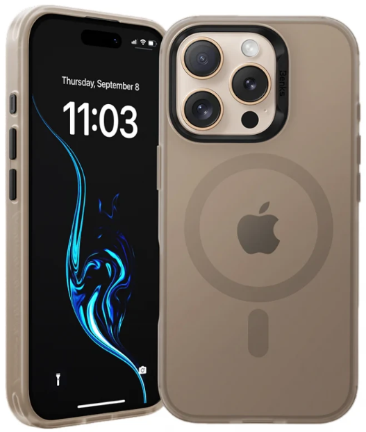 Чехол силиконовый Benks Lucid Armor Case (MagSafe) для iPhone 16 Pro Max Golden