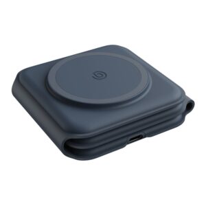 Складывающаяся зарядка 3 в 1 bazic GoMag Trio Plus 15W, цвет синий (Blue)