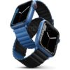 Ремень силиконовый Uniq REVIX для Apple Watch 41/40/38, цвет синий/черный