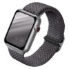 Плетеный ремень Uniq ASPEN для Apple Watch 49/45/44/42, цвет серый