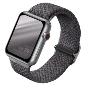 Плетеный ремень Uniq ASPEN для Apple Watch 49/45/44/42, цвет серый