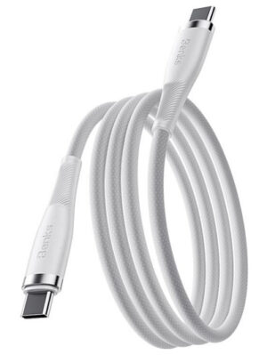 Кабель плетеный Benks D47 PowerWeave USB-C to Lightning, 30W 1M. – белый (WHITE)