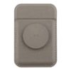 Картхолдер-бумажник UNIQ FLIXA Magnetic card holder Pop-out Grip-stand Grey