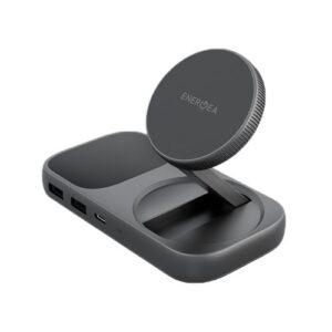 Беспроводная зарядка-адаптер EnergEA WIDOCK PLUS, 7 IN 1 USB-C 3.1 DOCK WITH QI2 - темно серый (Gunmetal)