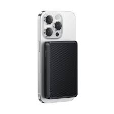 Ультратонкий внешний аккумулятор Benks MP17 ArmorGo, 10000mAh Qi2 (MAGSAFE) 600D- цвет черный кевлар (BLACK)