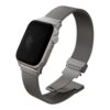 Стальной ремень мелкое плетение Uniq DANTE PRO для Apple Watch 38/40/41/42, цвет натуральный титан (TITANIUM SILVER)