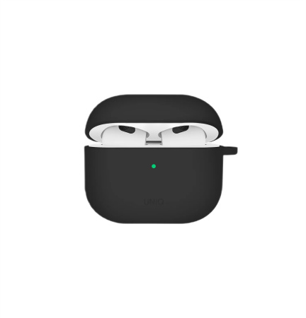 Силиконовый чехол с креплениями для занятия спортом UNIQ NEXO Active Hybrid Silicon для AirPods 4 Black