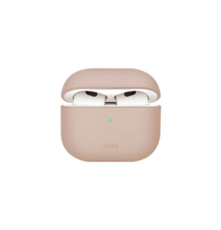 Чехол UNIQ Lino Hybrid Liquid Silicon для AirPods 4 Pink