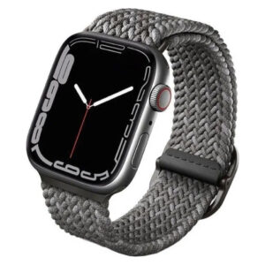 Плетеный ремень UNIQ ASPEN DE для Apple Watch 49/45/44/42, цвет серая галька