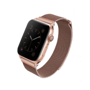Ремешок Uniq для Apple Watch 41/40/38 mm Dante Strap Mesh Steel Rose gold