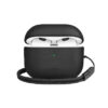 Чехол кожаный UNIQ Terra Genuine Leather для AirPods 3 цвет черный