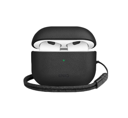 Чехол кожаный UNIQ Terra Genuine Leather для AirPods 3 цвет черный