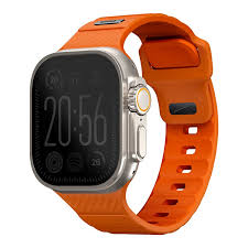 Ремень каучуковый UNIQ STRIDE FKM RUBBER для Apple Watch 49/45/44/42, VOLT ORANGE