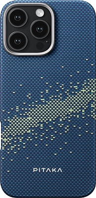 Чехол PITAKA StarPeak Tactile Woven Case для iPhone 16 Pro Milky way galaxy