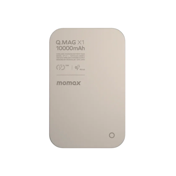 Внешний аккумулятор Momax Q.Mag X1 Battery Pack 10000mAh IP117AE (Natural)