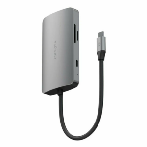 Адаптер EnergEA AluHub HD Pro 2 (8in1) USB C/ SD Card Reader/ Micro SD Reader/ 3 X USB-A/ 4K HDMI/ 100W USB-C /Ethernet Lan - темно серый (Gunmetal)