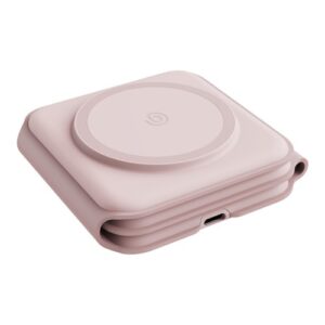 Складывающаяся зарядка 3 в 1 bazic GoMag Trio Plus 15W, цвет розовый (Pink)