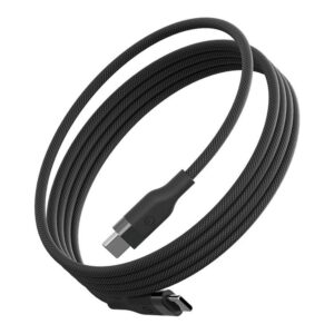 Кабель магнитный EnergEA HELIX MAGNETIC USB-C to USB-C 480MBPS, 100W 1.5M. – черный (BLACK)