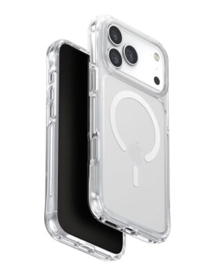 Чехол UNIQ HYBRID AIRSUIT (MagSafe) для iPhone 17 Pro GLOSSY CLEAR/WHITE