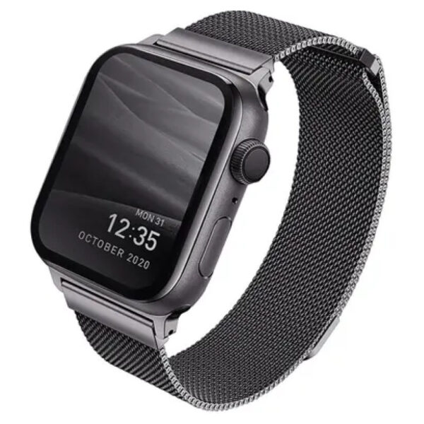 Стальной ремень Uniq DANTE для Apple Watch 49/45/44/42, цвет графит