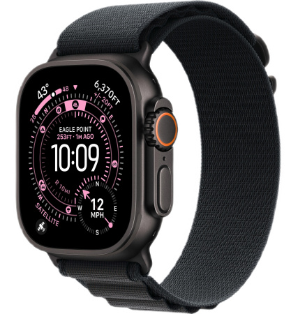 Смарт-часы Apple Watch Ultra 3 49mm Black Ti Case with Black Alpine Loop L