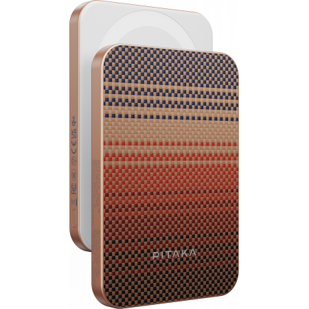 Беспроводное зарядное устройство Pitaka Power Bank Qi2, Sunset