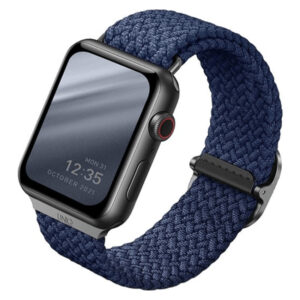 Плетеный ремень Uniq ASPEN для Apple Watch 49/45/44/42, цвет синий