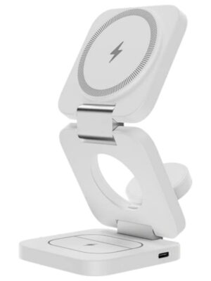 Беспроводная зарядка Benks W13 3-in-1 JuicePod 15W, цвет белый (WHITE)
