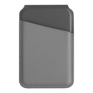 Чехол-подставка и бумажник UNIQ LYDEN DS MagSafe, цвет RHINO GREY/BLACK