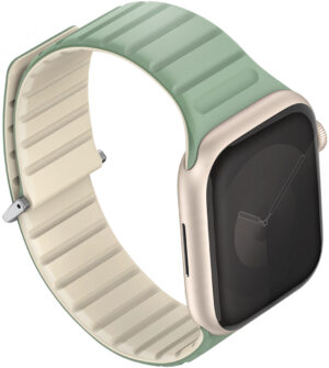 Ремень силиконовый Uniq REVIX EVO для Apple Watch 41/40/38, цвет мятный/бежевый
