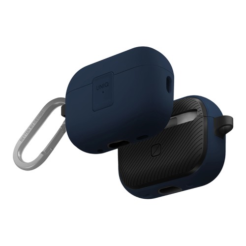 Чехол из полиуретана UNIQ CLYDE для AirPods Pro 2 ROYAL BLUE/DARK GREY
