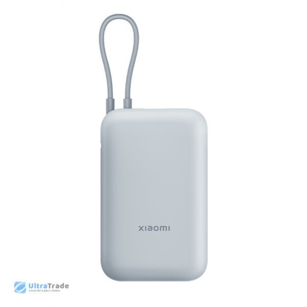 Внешний аккумулятор Xiaomi Mi Power Bank With Cable USB-C 10000mAh Pocket Version Blue