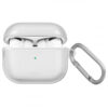 Чехол UNIQ для Airpods 3 Glase TPU case with carabin Clear
