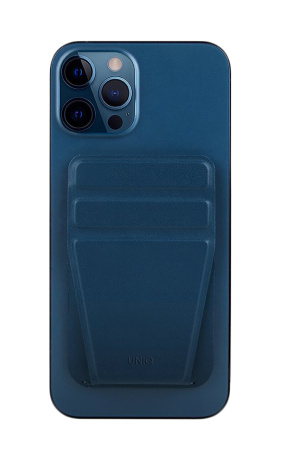 Чехол-бумажник с подставкой и поддержкой MagSafe UNIQ Lyft (Blue)