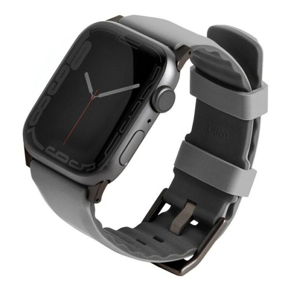 Ремень силиконовый Uniq LINUS для Apple Watch 49/45/44/42, цвет серый