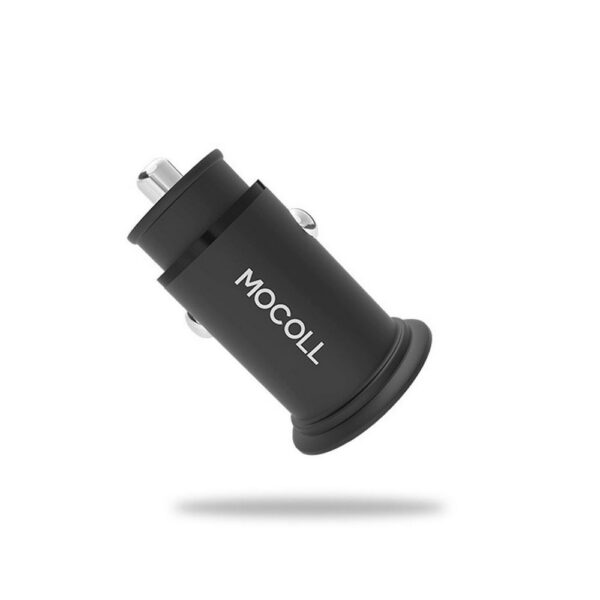Автомобильное зарядное устройство Mocoll 30W Fast Charge Type-C/Type-A(Серия "Alfa") Black
