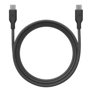 Кабель плетеный Benks D46 USB-C to USB-C 480 Mbps, 60W 2M. – чёрный (Black)