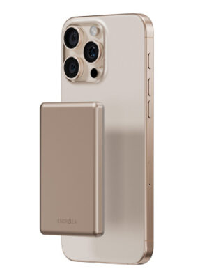 Ультратонкий внешний аккумулятор EnergEA Alupac Mini 5K, 5000MAH MAGSAFE - Gold