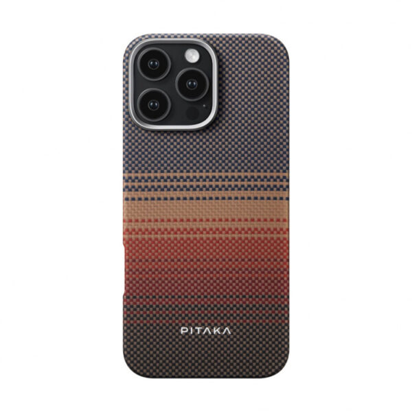 Чехол PITAKA Tactile Woven Case для iPhone 16 Pro Sunset