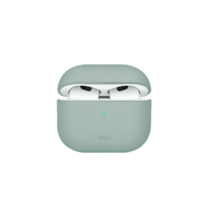 Чехол UNIQ Lino Hybrid Liquid Silicon для AirPods 4 Green