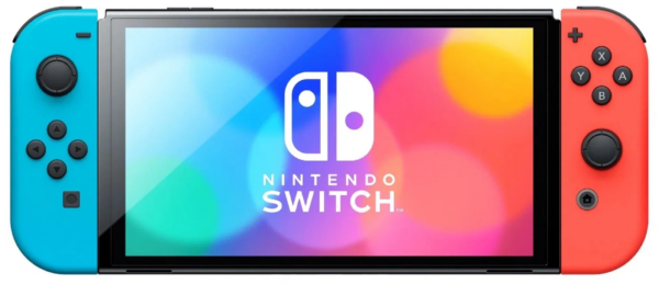 Игровая консоль Nintendo Switch OLED красный, синий 64GB